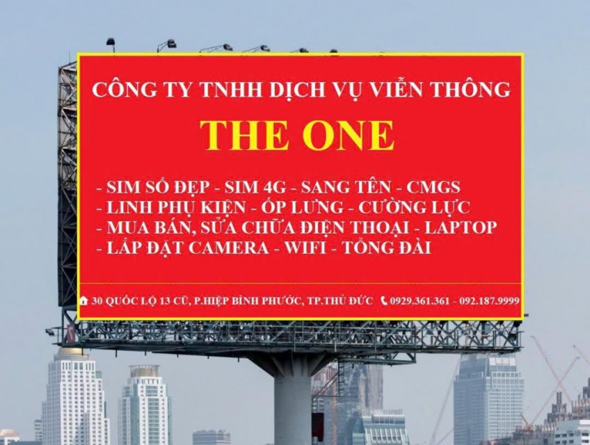 Cửa hàng THE ONE chuyên cung cấp và dịch vụ giá rẻ