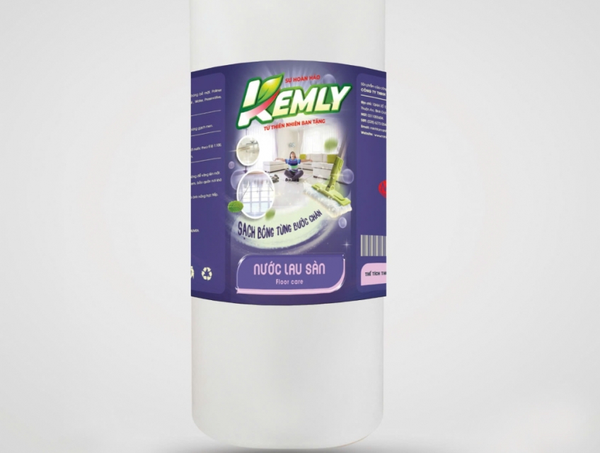 Nước Lau Sàn Nhà Kemly Chai 1Lit Và Can 4Lit