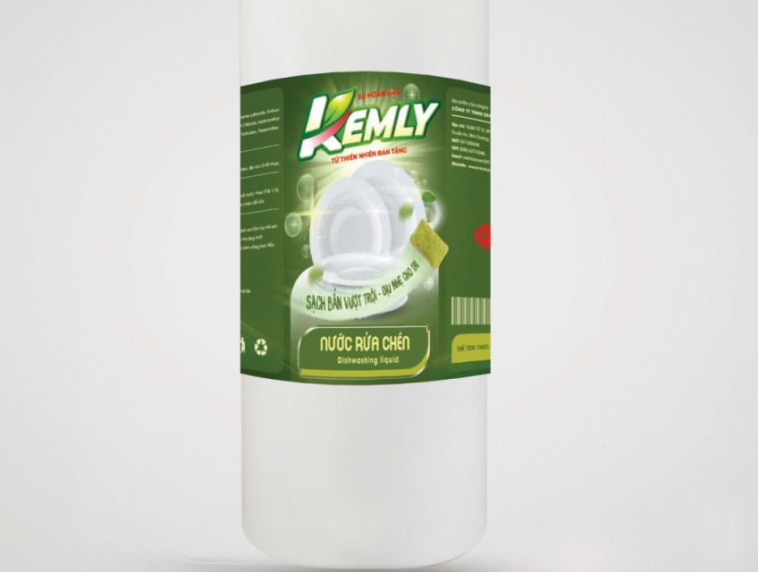 Nước Rửa Chén Kemly Chai 1 Lít Và Can 4 Lit