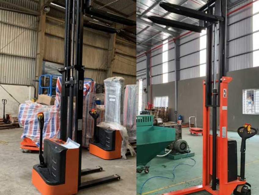 Bán xe nâng điện đứng lái nhập khẩu giá rẻ