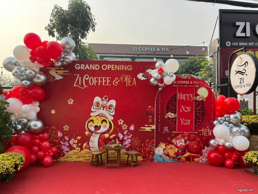 Trang trí backdrop khai trương Spa