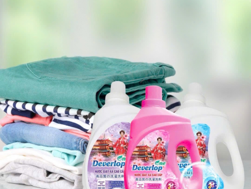 Nước giặt DeverlopOne 3.2 lít-3 hương thơm (Ban Mai,Nước hoa,Lavender)