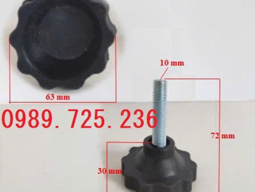 Chân tăng chỉnh M10, chân tăng chỉnh hoa 10 cánh M10