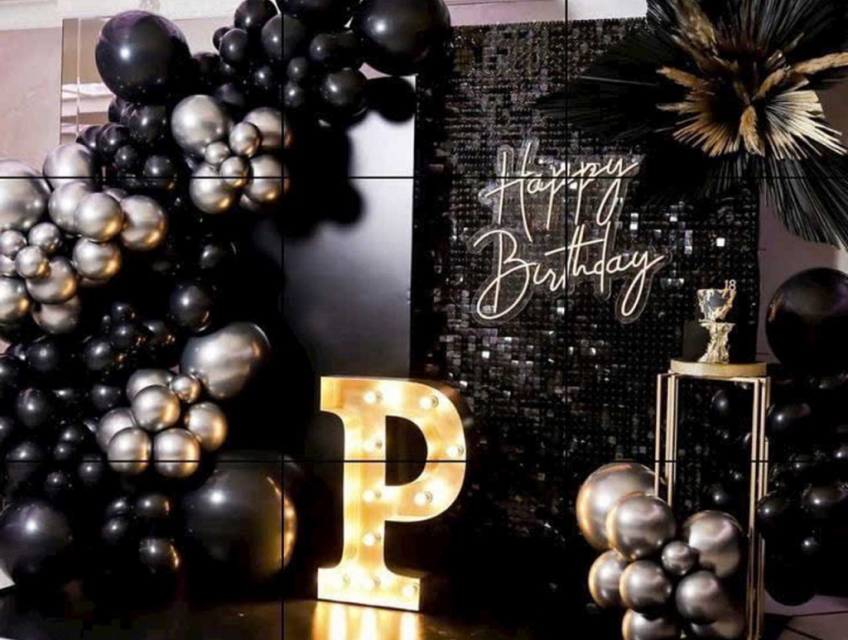 Trang trí background sinh nhật Sếp, người lớn