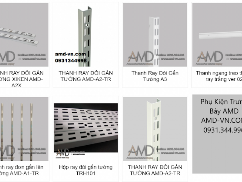 Thanh ray gắn tường làm giá kệ đỡ hàng hóa tốt nhất hiện nay