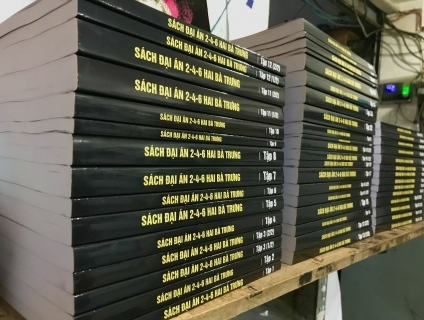 In sách giá rẻ in tài liệu học tập đóng cuốn keo nhiệt có nhận ít