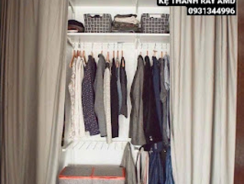 Có bộ kệ thanh ray AMD– nhà gọn được một phần, hiện đại thêm một phần