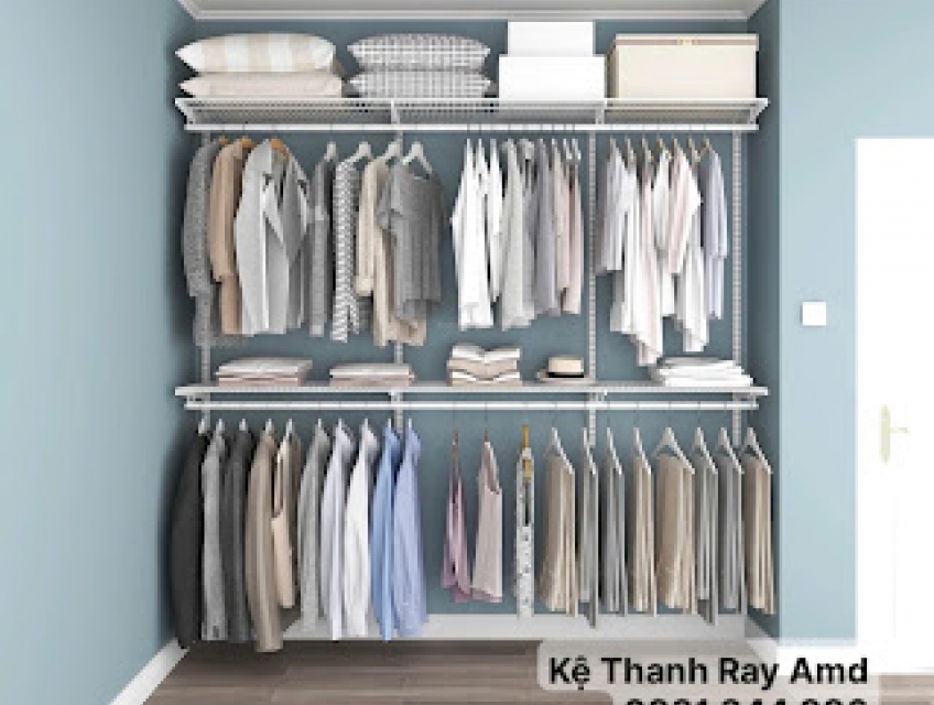 Bộ thanh ray AMD – Giải pháp cho một không gian quần áo linh hoạt