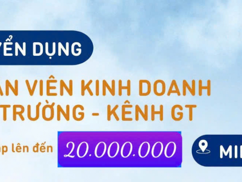 CTY CÔNG NGHỆ SIÊU TƯỞNG cần sales thị trường ở HCM & tỉnh lân cận