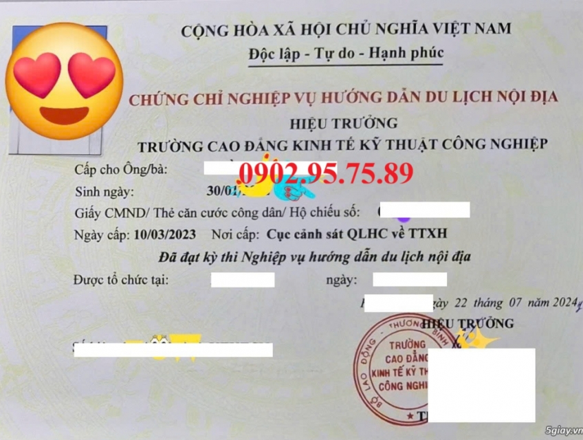 CHỨNG CHỈ NGHIỆP VỤ DU LỊCH – Á /