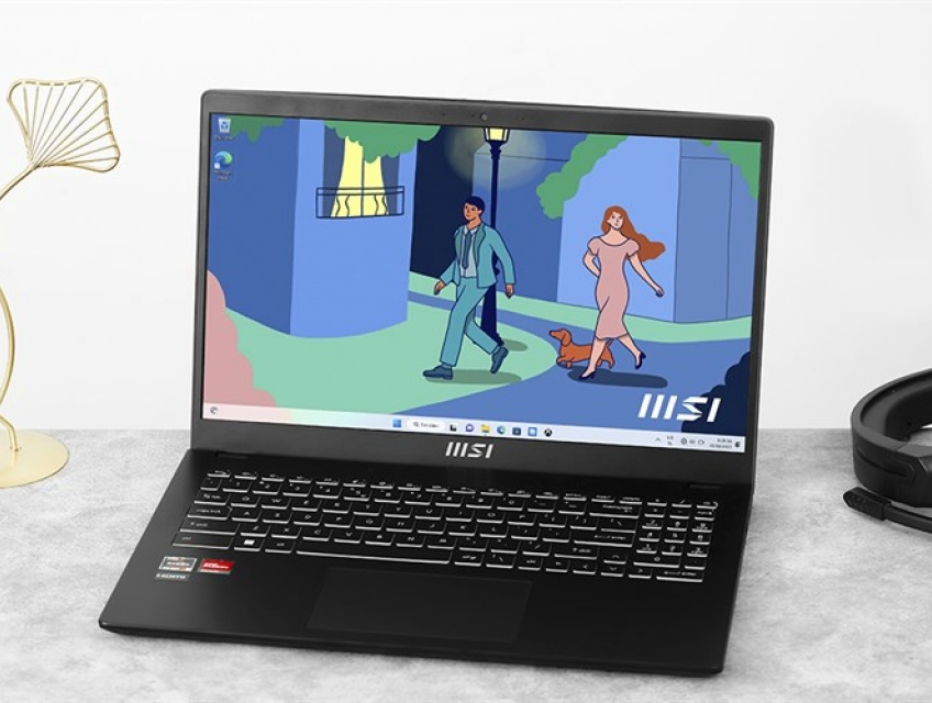 MSI Modern 15: Ryzen 5 7530u/16G/512G SSD/15.6in FHD IPS/đèn phím rẻ!!
