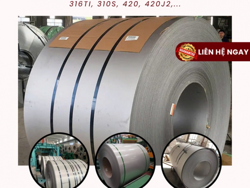 Cuộn inox nhập khẩu chính ngạch đa dạng mác thép: Giải pháp xả băng theo yêu cầu, chịu nhiệt