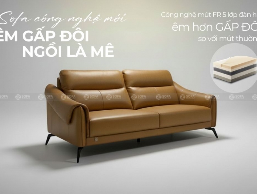 Sofa băng da công nghệ mới ZB425
