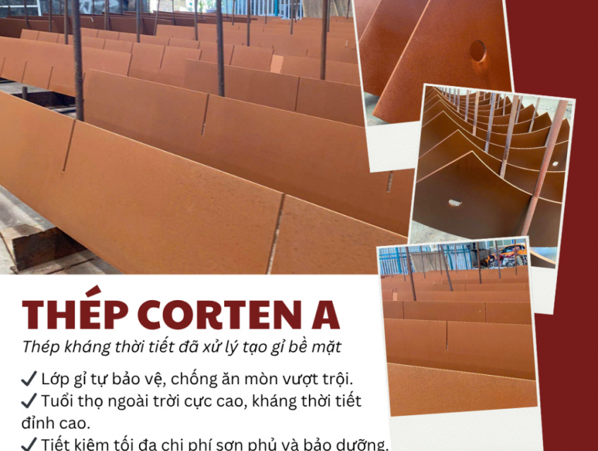 Thép Corten A nhập khẩu chính ngạch: Siêu vật liệu kháng thời tiết, kiến tạo tuyệt tác nghệ thuật