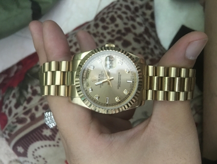 Đồng hồ Rolex ( Replica 1:1 ) máy Nhật kính sapphire mạ vàng PVD