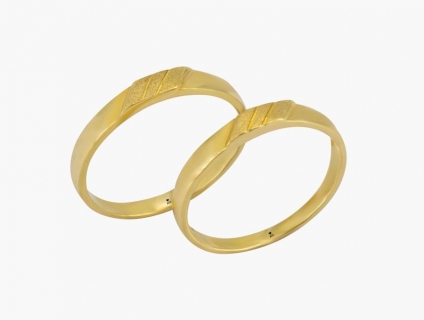 Nhẫn Cưới Vàng APJ Vàng 18k – PNC24