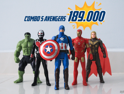 Bộ chơi mô hình 5 anh hùng Avengers