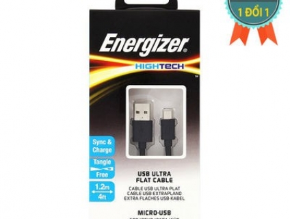 Cáp Micro usb Energizer 1,2 mét hàng mới 100% chính hãng, end 23h00-11/06/2019