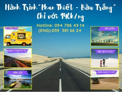 Cắm Trại Mũi Yến (Bàu Trắng) bằng xe OR tuyệt đẹp như bên tây giá SV