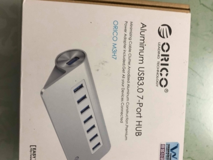 Bộ chia USB-ORICO Aluminum 7 Port USB3.0 Hub - silver . End 22h59p ngày 19/06/2019