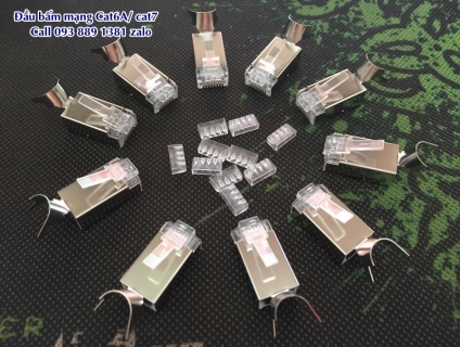 Hạt mạng cat6A FTP, đầu bấm mạng cat5/ cat6 Commscope, rệp nối mạng 3M