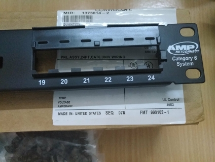 Thanh patch panel 24 cổng commscope, 48 cổng dùng cho tủ rack