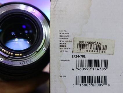 Cần bán Lens Canon 24-70 L F2.8 Mark I Fullbox 98%