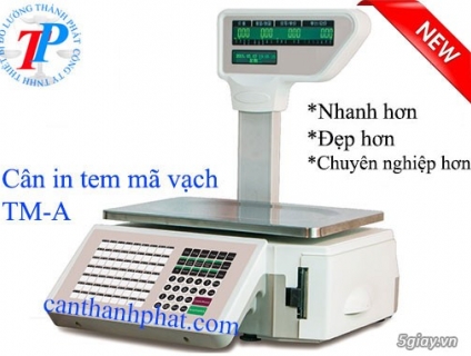 Cân siêu thị in tem nhãn, model TM-A 30kg
