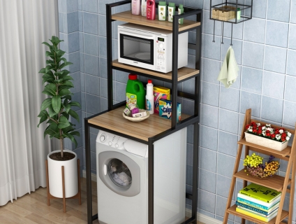 Kệ sắt máy giặt tối ưu diện tích 3 tầng. End 22h59p ngày 28/06/2019