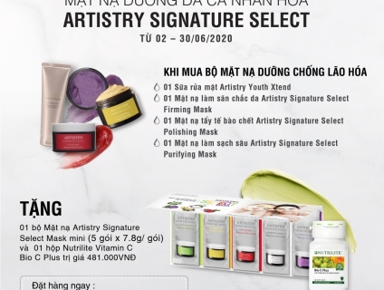 Tặng Vitamin C plus cao cấp từ Nutrilite khi mua mặt nạ cá nhân hóa