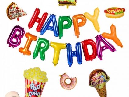 BỘ BONG BÓNG SINH NHẬT KEM BẮP