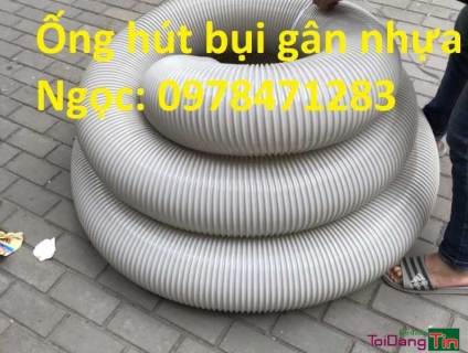 Chuyên sản xuất ống hút bụi gân nhựa chất lượng cao phi 100, phi 114.