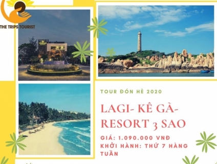 TOUR LAGI- KÊ GÀ- RESORT 3 SAO 2N1Đ