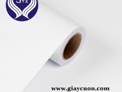 DECAL PVC TRẮNG SỮA CÓ KEO KHỔ 0.914 X 30 M