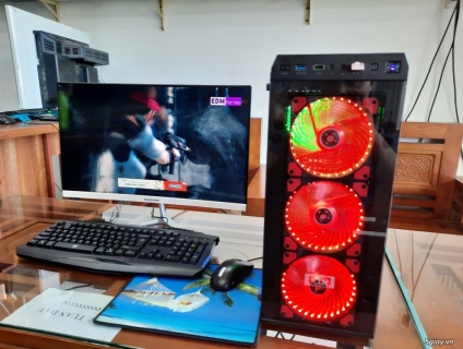 Bộ Máy Tính Bàn: i3 4150 Main Gigabyte h81/ Ram 4Gb màn hình 24inh ful