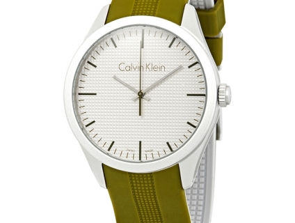 CALVIN KLEIN Color White Dial Unisex Watch K5E51FW6 ( NEW )