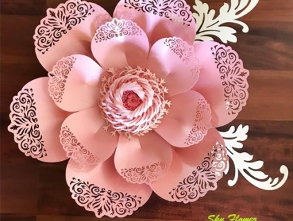 Hoa trang trí bằng giấy mỹ thuật cao cấp