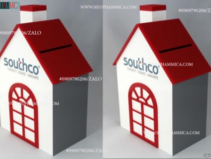 Gia công hộp thư góp ý mái nhà màu đỏ