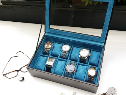 Hộp đồng hồ đen VISTA