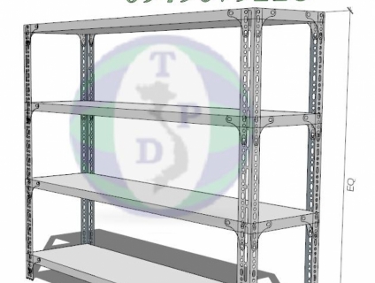 Kệ sắt V lỗ đa năng