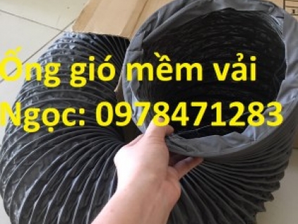 Ống gió mềm vải D200, D250, D300, D350 chuyên dẫn gió, thông khí.