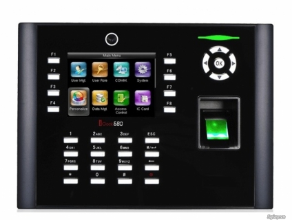 Máy chấm công vân tay và thẻ cảm ứng RONALD JACK ICLOCK 680