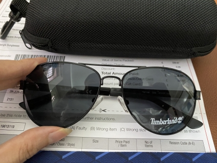 Kính giọt nước Timberland chính hãng chống 100%UV đặt tại Anh có Bill