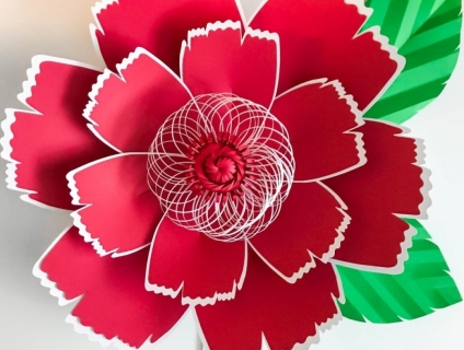 Hoa trang trí bằng giấy mỹ thuật cao cấp