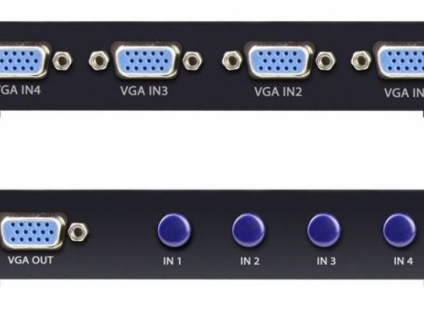 Switch VGA Unitek 4in-1out còn bảo hành TNC !!!