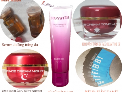 Kem face trắng da  / Serum trị mụn  /mỹ phẩm ngoc trinh