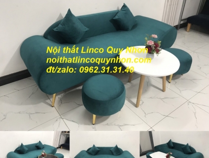 Bộ bàn ghế sofa văng băng thuyền giá rẻ Nội thất Linco Quy nhơn BĐ
