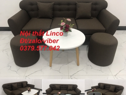 Sofa băng giá rẻ màu nâu cafe ở Nội Thất Linco Tây Ninh