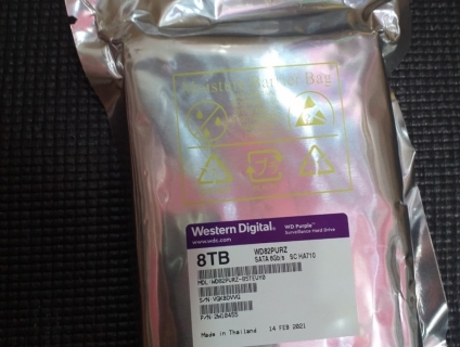 HDD 8T WD Purple hàng chính hãng mới BH3N