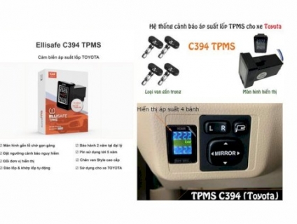 Cảm Biến Áp Sất Lốp Icar C394 Đặt Lỗ Chờ Hãng Xe Toyota/Mitsubishi